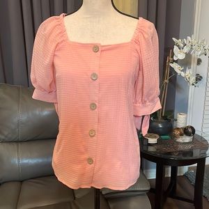 Lauren Conrad summer peach top